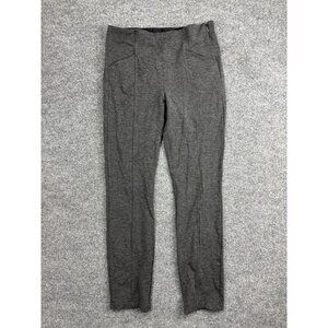 Athleta Dress Pants Womens 6 Gray Ponte Skinny Leg Stretch Zip Pockets Casual